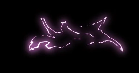 Line elements with glow effect. Stock Illustration