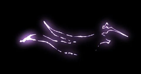 Line elements with glow effect. 스톡 일러스트