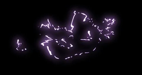 Line elements with glow effect. 库存插图