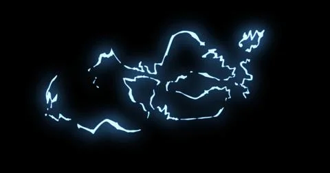 Line elements with glow effect. 库存插图