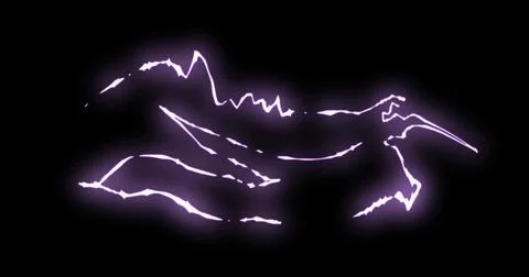 Line elements with glow effect. 스톡 일러스트