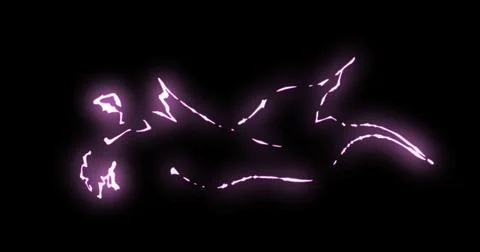 Line elements with glow effect. Illustrazione stock