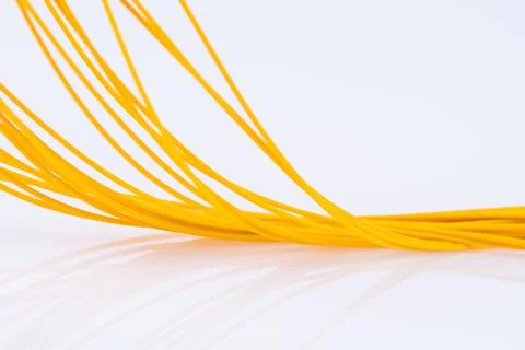 Line fiber optic cable Stock Photos