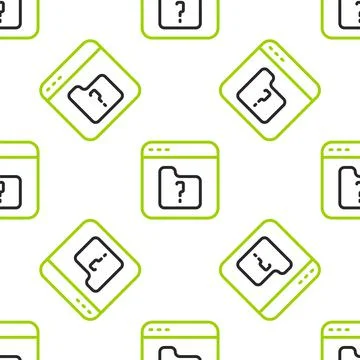 Line File missing icon isolated seamless pattern on white background. Vector Stock Illustration