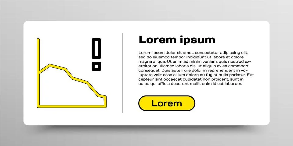 Line Financial growth decrease icon isolated on white background. Increasing Stock Illustration