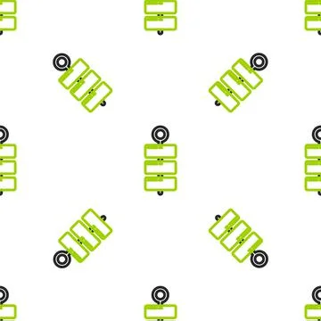 Line Firework icon isolated seamless pattern on white background. Concept of fun Stock Illustration