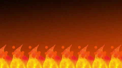 Line of Flames Stock Footage 335626658