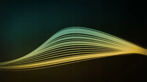 Line Flow Amber Blue Stock Footage 25984247