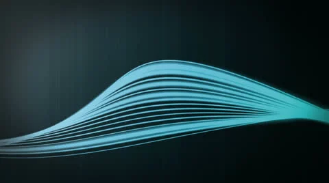 Line Flow Blue Stock Footage 25983942