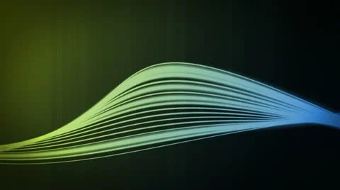 Line Flow Blue Yellow Stock Footage 20538081