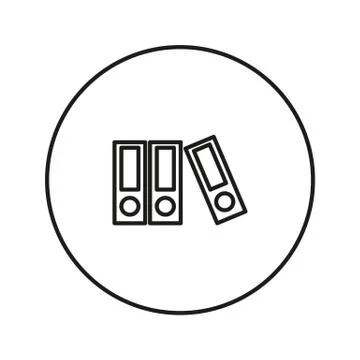 Line folder Icon Stock Illustration