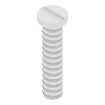 Line form bolt icon, isometric style Stock Illustration