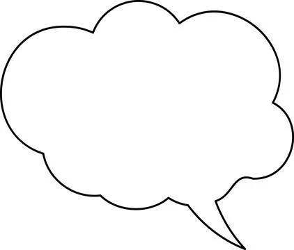 Line frame text speech bubble set. Line balloon design talk speech bubble frame. Illustration