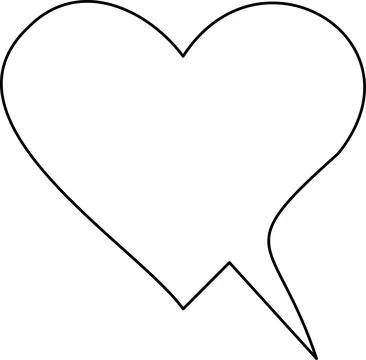 Line frame text speech bubble set. Line balloon design talk speech bubble frame. Stock Illustration