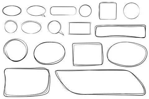 Line frames Stock Illustration