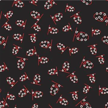 Line Fruit tree icon isolated seamless pattern on black background. Agricultural Stock Illustration