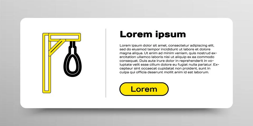 Line Gallows rope loop hanging icon isolated on white background. Rope tied into 스톡 일러스트