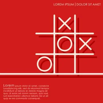 Line game background Stock Illustration