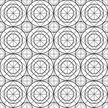 Line geometry seamless pattern. Vector background. Elegant luxury style repea Illustrazione stock