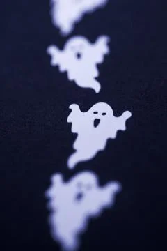 Line of ghosts Stock Photos