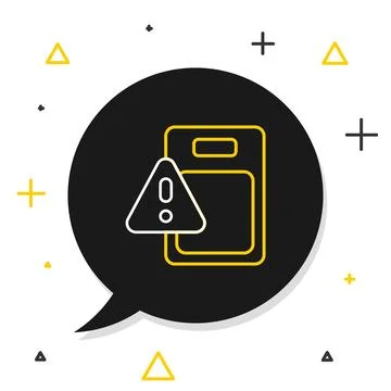 Line Global economic crisis icon isolated on white background. World financ.. Stock Illustration