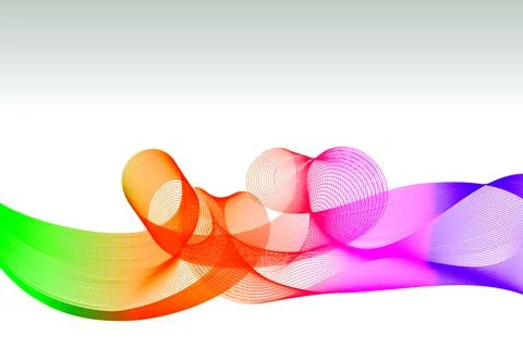 Line gradient with wave pattern Stock Illustration