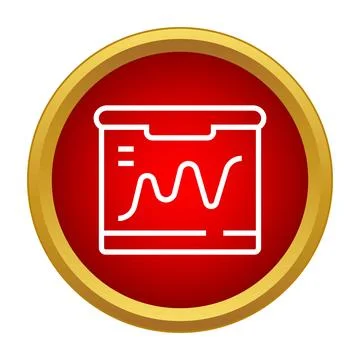 Line graph on a dashboard displaying business data analytics Stock Illustration