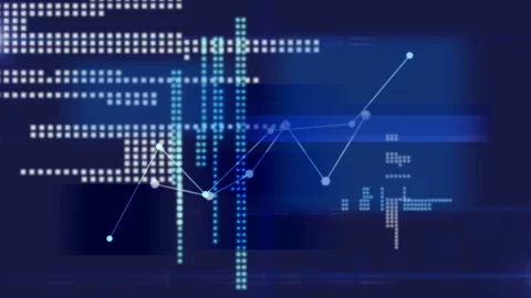 The Line Graph Expands Stock Footage 327400644