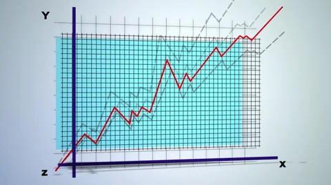 Line graph Stock Footage 37995993