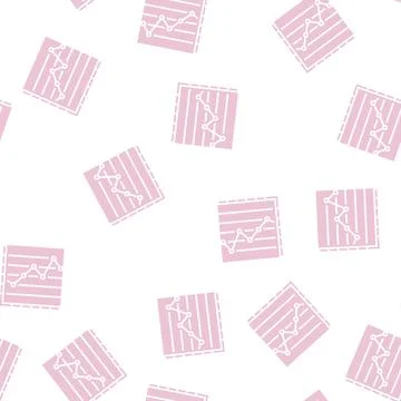 Line graph glyph seamless pattern イラスト素材