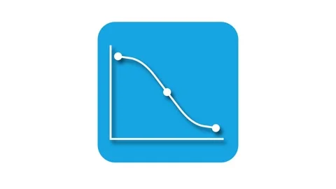 Line graph icon Stock Footage 159239056