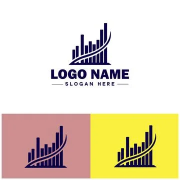 Line graph icon Line chart Line plot Line diagram flat logo sign symbol edi.. Ilustración de archivo