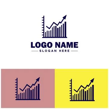Line graph icon Line chart Line plot Line diagram flat logo sign symbol edi.. Ilustración de archivo