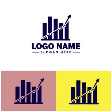 Line graph icon Line chart Line plot Line diagram flat logo sign symbol edi.. Ilustración de archivo