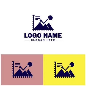 Line graph icon Line chart Line plot Line diagram flat logo sign symbol edi.. Ilustración de archivo