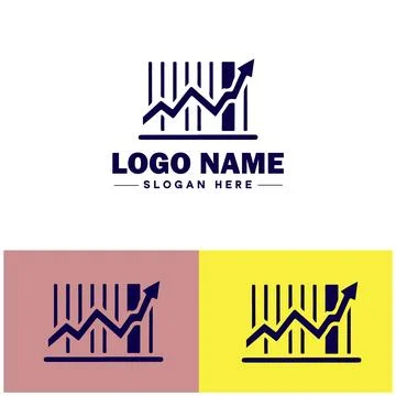 Line graph icon Line chart Line plot Line diagram flat logo sign symbol edi.. Ilustración de archivo