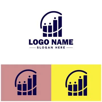 Line graph icon Line chart Line plot Line diagram flat logo sign symbol edi.. Ilustración de archivo