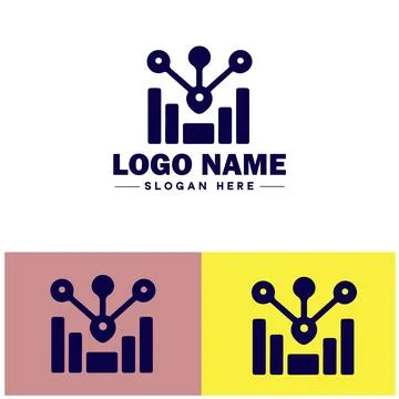 Line graph icon Line chart Line plot Line diagram flat logo sign symbol edi.. Stock-Illustration