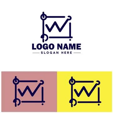 Line graph icon Line chart Line plot Line diagram flat logo sign symbol edi.. Ilustración de archivo