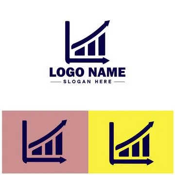 Line graph icon Line chart Line plot Line diagram flat logo sign symbol edi.. Ilustración de archivo