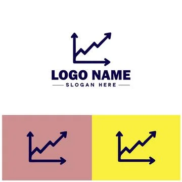 Line graph icon Line chart Line plot Line diagram flat logo sign symbol edi.. Ilustración de archivo