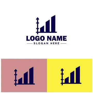 Line graph icon Line chart Line plot Line diagram flat logo sign symbol edi.. Stock Illustration