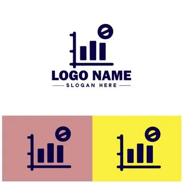 Line graph icon Line chart Line plot Line diagram flat logo sign symbol edi.. 스톡 일러스트