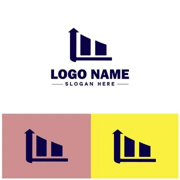 Line graph icon Line chart Line plot Line diagram flat logo sign symbol edi.. Ilustración de archivo