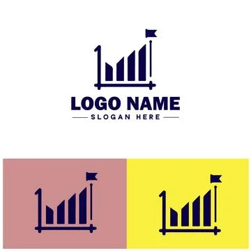 Line graph icon Line chart Line plot Line diagram flat logo sign symbol edi.. Ilustración de archivo