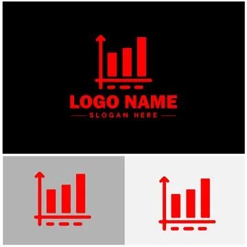 Line graph icon Line chart Line plot Line diagram flat logo sign symbol edi.. Ilustración de archivo