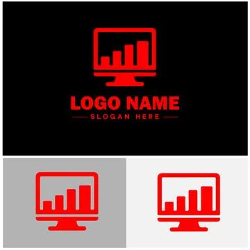 Line graph icon Line chart Line plot Line diagram flat logo sign symbol edi.. Ilustración de archivo