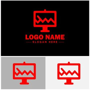 Line graph icon Line chart Line plot Line diagram flat logo sign symbol edi.. Ilustración de archivo