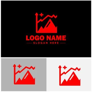 Line graph icon Line chart Line plot Line diagram flat logo sign symbol edi.. Ilustración de archivo