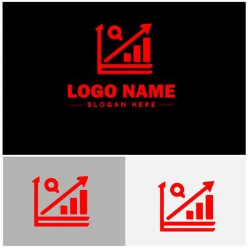 Line graph icon Line chart Line plot Line diagram flat logo sign symbol edi.. Ilustración de archivo